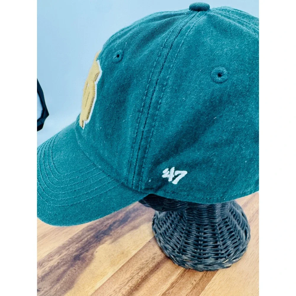 '47 Brand Notre Dame Fighting Irish Hat Mens OSFM Green Gold Shamrock Dad Cap